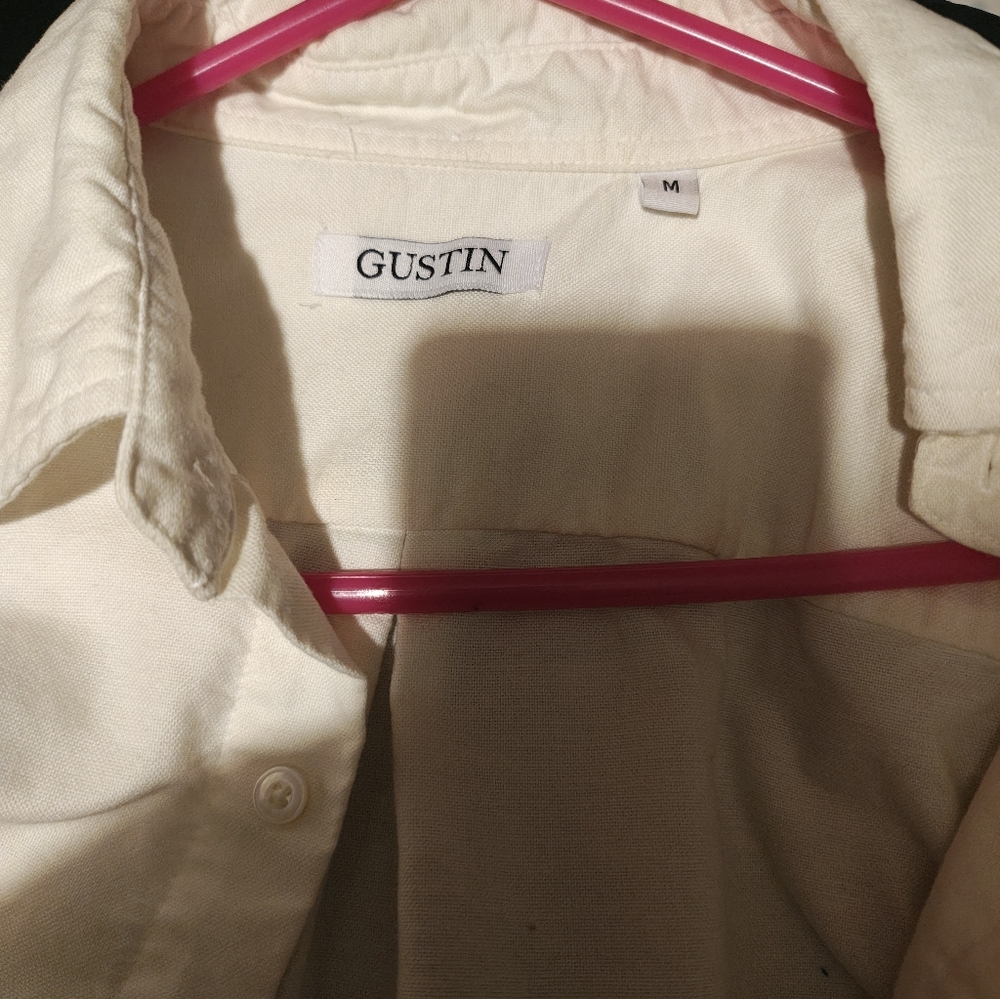 Gustin Off-White Collared Shirt